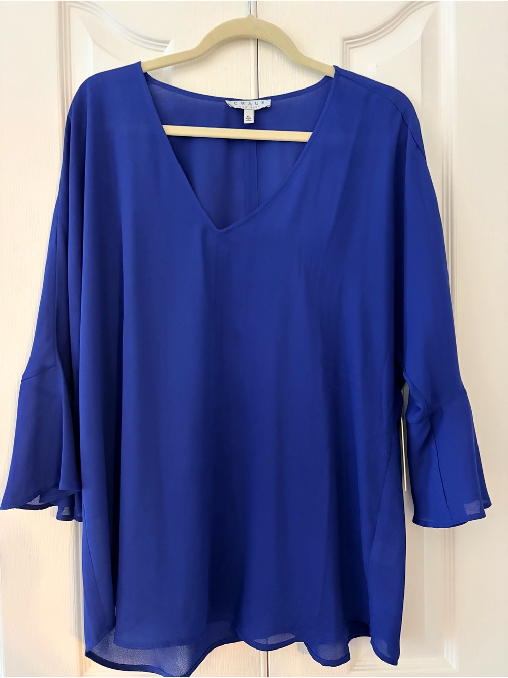 Chaus Women's Royal Blue V-Neck Tunic XL